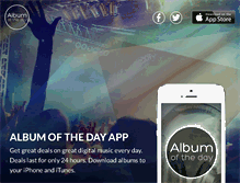 Tablet Screenshot of albumoftheday.com